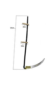 Evi̇mdeyokyok Komple Tırpan - Metal Saplı 6 Parça Set - Ahşap Elci̇k 70 Cm