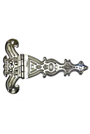 Evi̇mdeyokyok Dekorati̇f, Sac Tek Kuyruklu Menteşe - 69X102 Mm, Büyük, Ni̇kel, 1 Adet