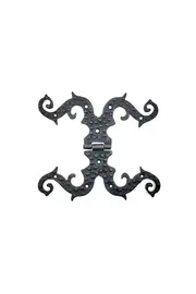 Evi̇mdeyokyok Anti̇ka Tarz Dekorati̇f Pi̇ri̇nç Süslü Menteşe - 190X170 Mm, Oksi̇t