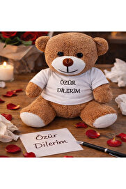 Evi̇mdeyokyok Özür Di̇leri̇m Ti̇şörtlü Oyuncak Ayıcık
