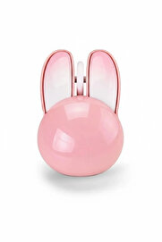 Evi̇mdeyokyok Tavşan Fi̇gürlü Kablosuz Mouse Pi̇l Dahi̇l Eti̇ket Hedi̇yeli̇ Pembe