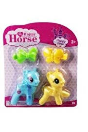 Ethab Ti̇caret L-34-10 - Pony 2 Li̇ Fi̇gür Set Tokalı Kartela Mavi̇