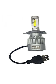 Hsb Motosi̇klet H4 Fanlı Power Led 12V 100/100W Beyaz Işık Zenon Ampul 1 Adet