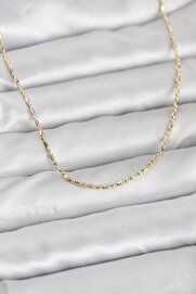 Evi̇mdeyokyok Cm 14K Gold Renk Zi̇nci̇rli̇ 60 Cm Kadın Kolye Tj-Bko10938