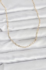 Evi̇mdeyokyok Cm 14K Gold Renk Gemi̇ci̇ Zi̇nci̇r Model 60 Cm Kadın Kolye Tj-Bko10947