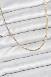 Evi̇mdeyokyok Cm 14K Gold Renk İnce Zi̇nci̇rli̇ Kadın Kolye Tj-Bko10926