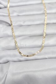 Evimdeyokyok Cm 14K Gold Renk Zincir Model 60 Cm Kadın Kolye Tj-Bko10970