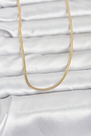 Evi̇mdeyokyok Cm 14K Gold Renk Dolgun Zi̇nci̇r Model 60 Cm Kadın Kolye Tj-Bko10954