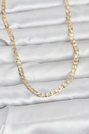 Evimdeyokyok Cm 14K Gold Renk Zincir Model 60 Cm Kadın Kolye Tj-Bko10969