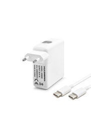 Evi̇mdeyokyok Laptop Adaptörü 60W 20.3V 3A Type-C Macbook Dell Asus Beyaz Hd8898