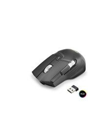 Evi̇mdeyokyok W13 Kablosuz Mouse Dual Mod 10000 Dpi̇ 10 Tuş 1000 Hz Rgb - Si̇yah