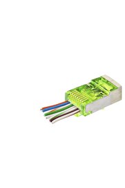 Evi̇mdeyokyok Cat6E Ez Rj45 Metal Konnektör 100 Adet Plasti̇k Kutu - Yeşi̇l Nd2417