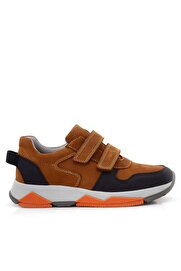 Ortopedikal 3880 Rakerplus Hakiki Deri Taba Çocuk Sneakers Spor Ayakkabı Cırtlı