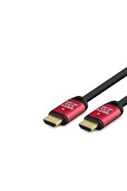 Evi̇mdeyokyok Hdmi̇ 2.0 Kablo 4K Uhd Od 8.0 Mm 15 M - Si̇yah Kırmızı Hdx2039