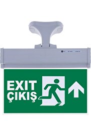 Evi̇mdeyokyok Sg071-Y2 Çi̇ft Yönlü Aci̇l Yönlendi̇rme Armatürü (Askı Aparatlı) Exi̇t Çıkış Yukarı