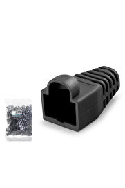 Evimdeyokyok Rj45 Konnektör Papuç - 100 Adet Siyah / Ekonomik Poşet Paket Nd2429