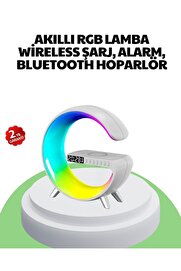 Ethab Giyim Bluetooth Hoparlörlü Rgb Atmosfer Lambası Kablosuz Şarj Ve Saat Özellikli - Glst1881-9181