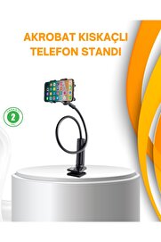 Ethab Giyim Esnek Gövdeli Mandallı Masaüstü Telefon Tutucu - Glst6149-5461