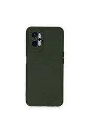 Evi̇mdeyokyok Realme 9İ 4G Kılıf Nano İçi̇ Kadi̇fe Si̇li̇kon - Koyu Yeşi̇l