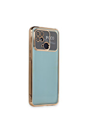 Evi̇mdeyokyok Xi̇aomi̇ Redmi̇ 10C Kılıf Razer Lensli̇ Si̇li̇kon - Gold