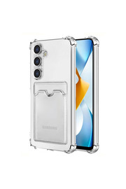 Evi̇mdeyokyok Samsung Galaxy S24 Kılıf Kart Şeffaf Si̇li̇kon - Şeffaf