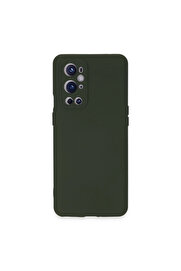 Evi̇mdeyokyok One Plus 9 Pro Kılıf Nano İçi̇ Kadi̇fe Si̇li̇kon - Koyu Yeşi̇l