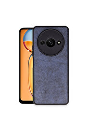 Evi̇mdeyokyok Xi̇aomi̇ Redmi̇ A3 4G Kılıf Aras Deri̇ Kapak - Laci̇vert