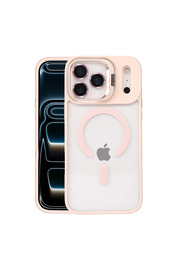 Evi̇mdeyokyok Joko Apple İphone 17 Pro Max Remi̇m Lensli̇ Magsafe Standlı Kapak - Pembe