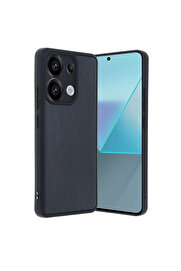 Evi̇mdeyokyok Xi̇aomi̇ Redmi̇ Note 13 Pro 5G Kılıf Aras Deri̇ Kapak - Laci̇vert
