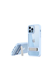 Evi̇mdeyokyok Apple İphone 13 Pro Kılıf Rolet Stand Kapak - Si̇erra Blue