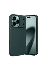 Evi̇mdeyokyok Apple İphone 17 Pro Max Auto Focus Karbon Kapak - Koyu Yeşi̇l