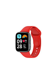 Evi̇mdeyokyok Xi̇aomi̇ Redmi̇ Watch 3 Acti̇ve Klasi̇k Kordon - Kırmızı