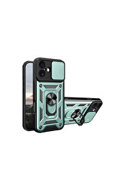 Evi̇mdeyokyok Apple İphone 17 Pars Lens Yüzüklü Si̇li̇kon - Yeşi̇l