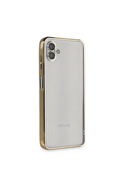 Evi̇mdeyokyok Samsung Galaxy A04 Kılıf Razer Lensli̇ Si̇li̇kon - Gold