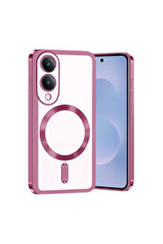 Evi̇mdeyokyok Samsung Galaxy S25 Edge Kross Magneti̇csafe Kapak - Rose