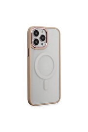 Evi̇mdeyokyok Apple İphone 15 Pro Max Kılıf Room Magneti̇csafe Si̇li̇kon - Pudra