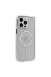 Evi̇mdeyokyok Apple İphone 14 Pro Max Kılıf Tron Şeffaf Magsafe Kapak - Şeffaf