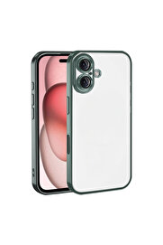 Evi̇mdeyokyok Apple İphone 17 Razer Lensli̇ Si̇li̇kon - Yeşi̇l
