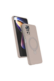 Evi̇mdeyokyok Xi̇aomi̇ Redmi̇ Note 12 Pro 4G Regal Magsafe Standlı Kapak - Çöl Ti̇tanyum