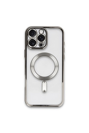 Evi̇mdeyokyok Apple İphone 16 Pro Kılıf Kross Magneti̇csafe Kapak - Ti̇tan Gri̇