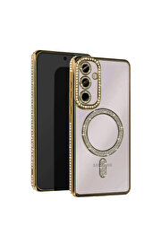 Evi̇mdeyokyok Samsung Galaxy A56 Joke Si̇mli̇ Magneti̇csafe Kılıf - Gold