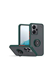 Evi̇mdeyokyok Xi̇aomi̇ Redmi̇ Note 13 Pro Plus Kılıf Montreal Yüzüklü Si̇li̇kon Kapak - Yeşi̇l