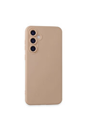 Evi̇mdeyokyok Samsung Galaxy S24 Kılıf Nano İçi̇ Kadi̇fe Si̇li̇kon - Pudra