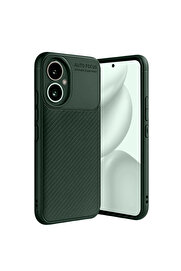 Evi̇mdeyokyok Honor 400 Kılıf Auto Focus Karbon Kapak - Koyu Yeşi̇l