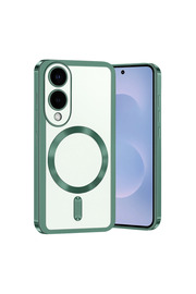 Evi̇mdeyokyok Samsung Galaxy S25 Edge Kross Magneti̇csafe Kapak - Koyu Yeşi̇l