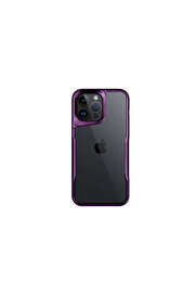 Evi̇mdeyokyok Apple İphone 16 Pro Max Kılıf Boyi̇ Si̇li̇kon Kapak - Deri̇n Mor