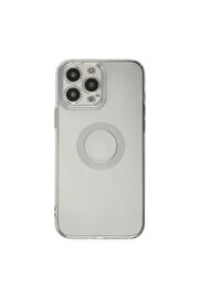 Evi̇mdeyokyok Apple İphone 14 Pro Max Kılıf Santa Lens Si̇li̇kon - Şeffaf