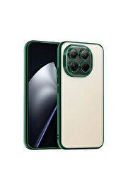 Evi̇mdeyokyok Xi̇aomi̇ Mi̇ 15T Razer Lensli̇ Si̇li̇kon - Yeşi̇l