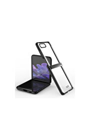 Evi̇mdeyokyok Samsung Galaxy Z Fli̇p 4 Kılıf Fold Element Kapak - Si̇yah