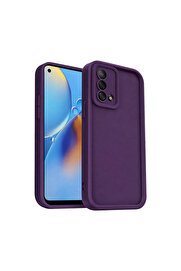 Evi̇mdeyokyok Oppo A74 4G Kılıf Vi̇era Si̇li̇kon - Mürdüm
